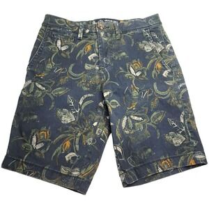 American Eagle Shorts Men's 28 Leaf Pattern Flex Waist Inseam 10" Gorp‎ Preppy